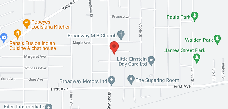 map of 46580 ANDREWS AVENUE